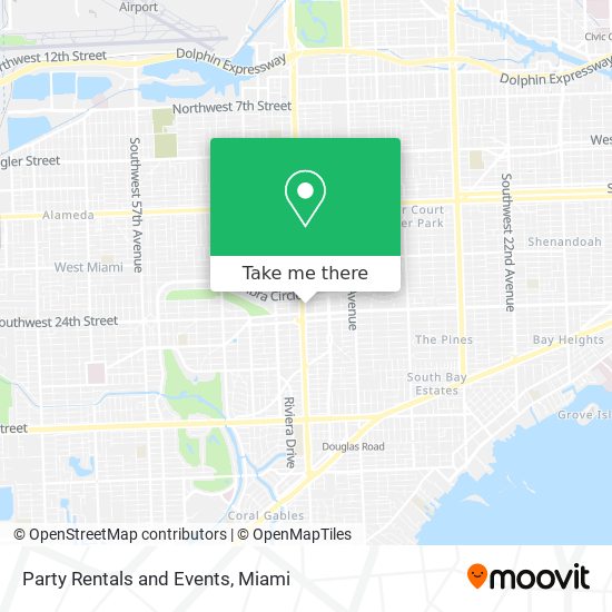 Mapa de Party Rentals and Events