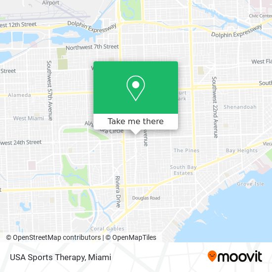 USA Sports Therapy map