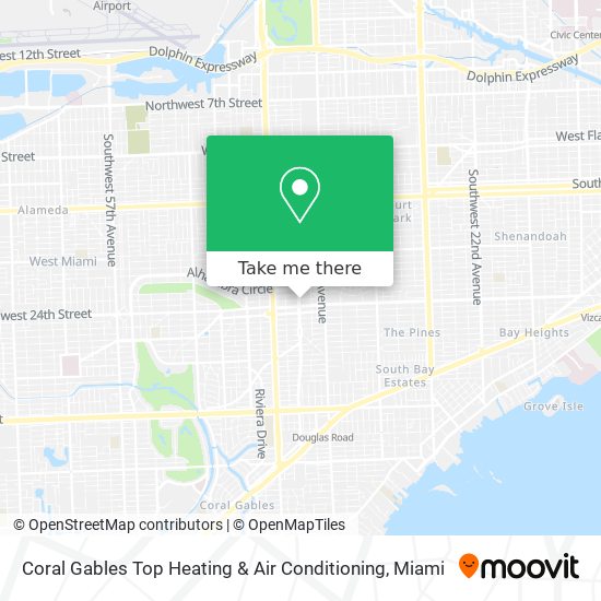 Coral Gables Top Heating & Air Conditioning map