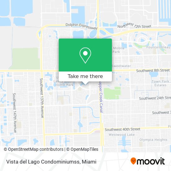 Vista del Lago Condominiumss map