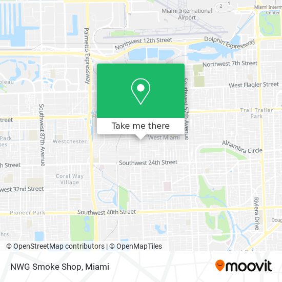 NWG Smoke Shop map