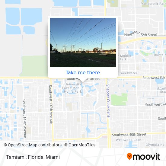 Tamiami, Florida map