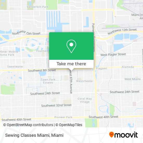Mapa de Sewing Classes Miami