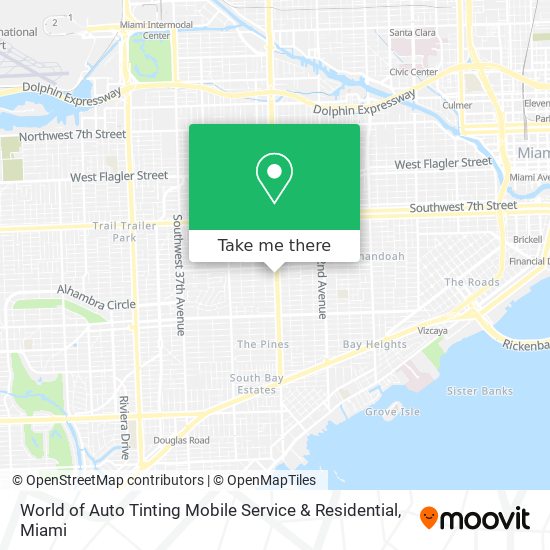 Mapa de World of Auto Tinting Mobile Service & Residential