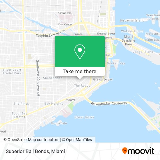 Superior Bail Bonds map