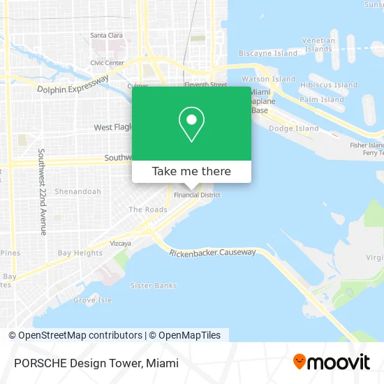 PORSCHE Design Tower map