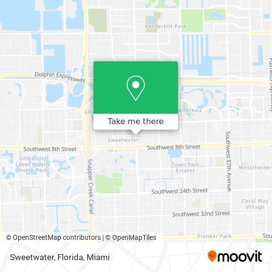 Sweetwater, Florida map
