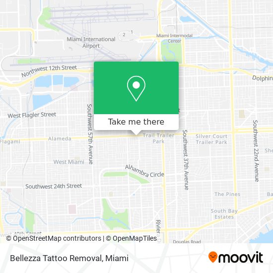 Bellezza Tattoo Removal map