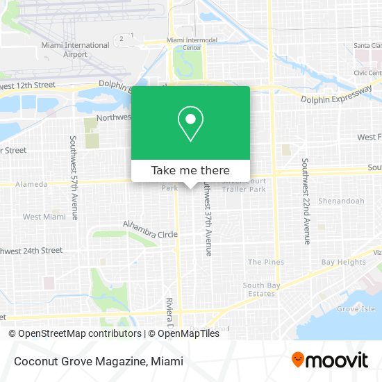 Mapa de Coconut Grove Magazine