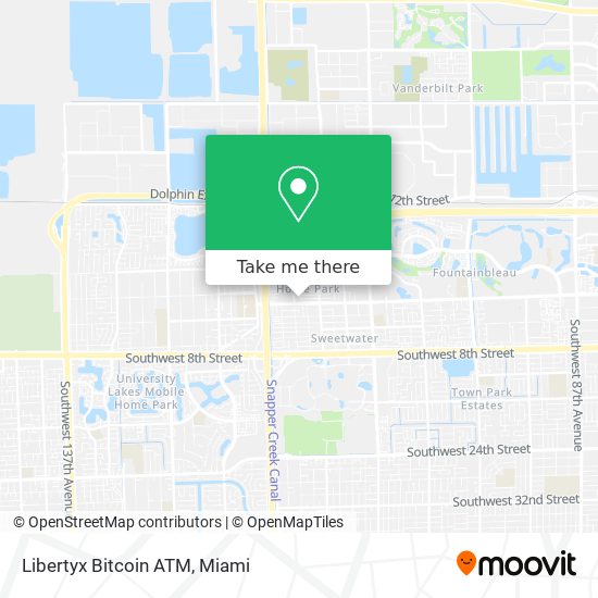 Mapa de Libertyx Bitcoin ATM