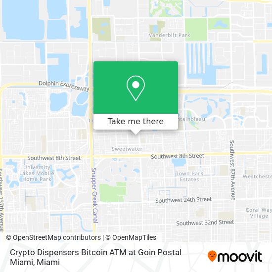 Crypto Dispensers Bitcoin ATM at Goin Postal Miami map