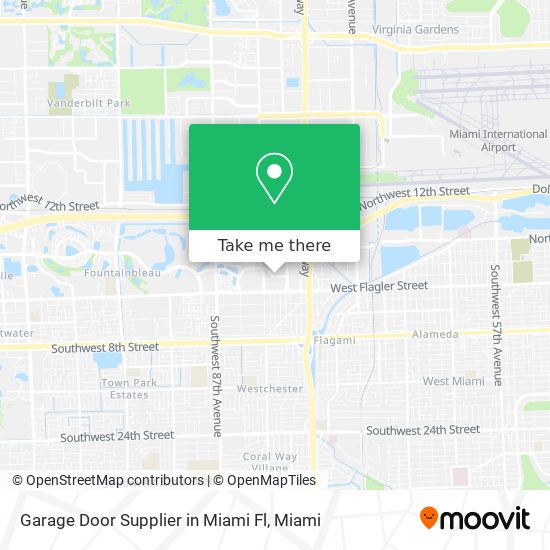 Garage Door Supplier in Miami Fl map