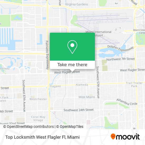 Top Locksmith West Flagler Fl map