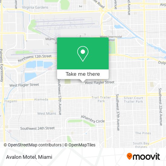 Mapa de Avalon Motel