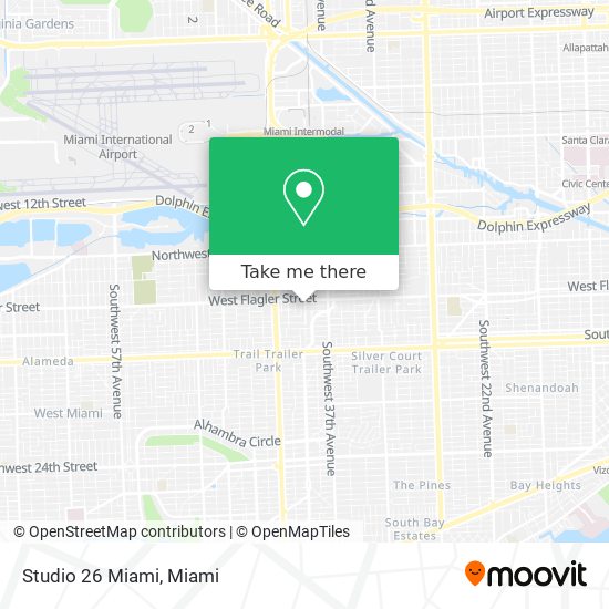 Studio 26 Miami map