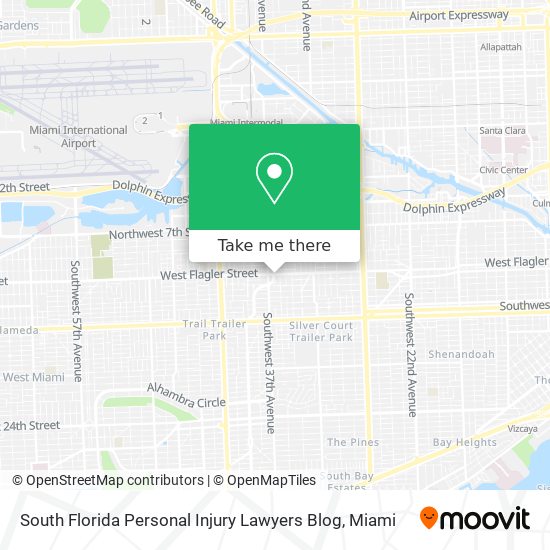 South Florida Personal Injury Lawyers Blog map