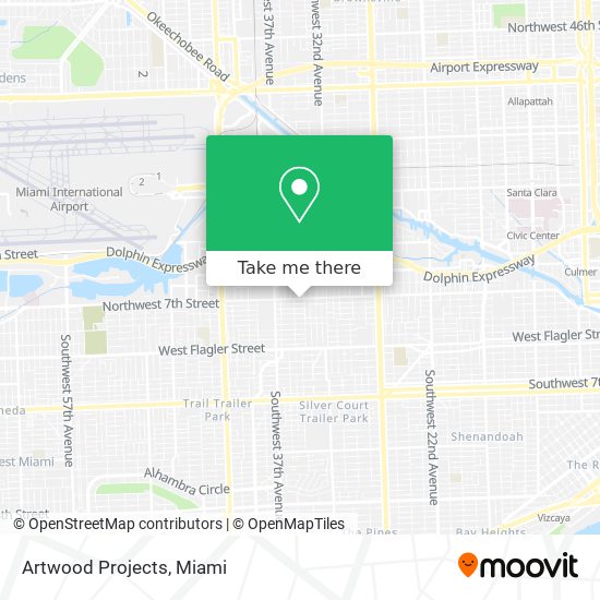 Artwood Projects map