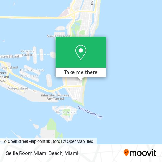 Mapa de Selfie Room Miami Beach