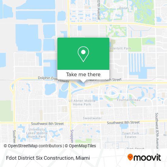 Fdot District Six Construction map