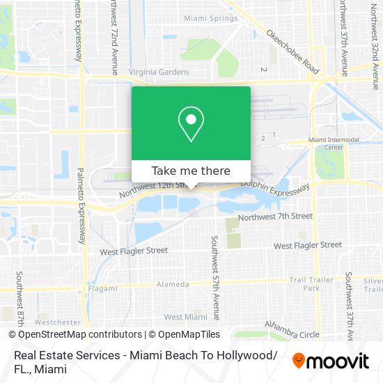 Real Estate Services - Miami Beach To Hollywood/ FL. map