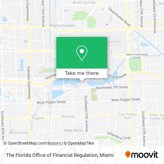 The Florida Office of Financial Regulation map