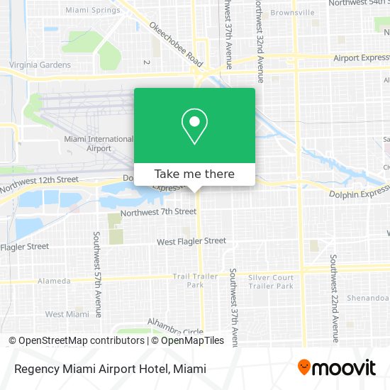 Regency Miami Airport Hotel map