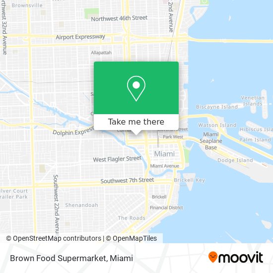 Brown Food Supermarket map