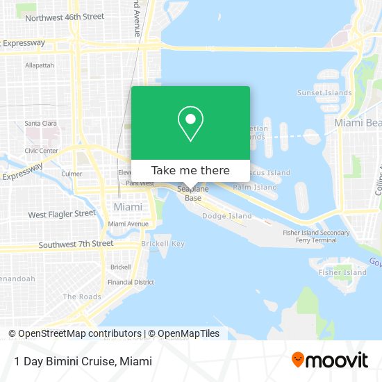 1 Day Bimini Cruise map