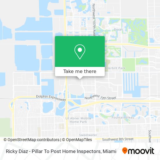 Mapa de Ricky Diaz - Pillar To Post Home Inspectors