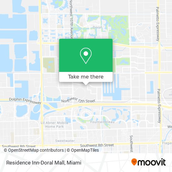 Mapa de Residence Inn-Doral Mall