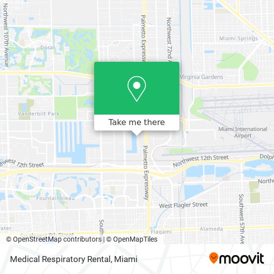 Mapa de Medical Respiratory Rental