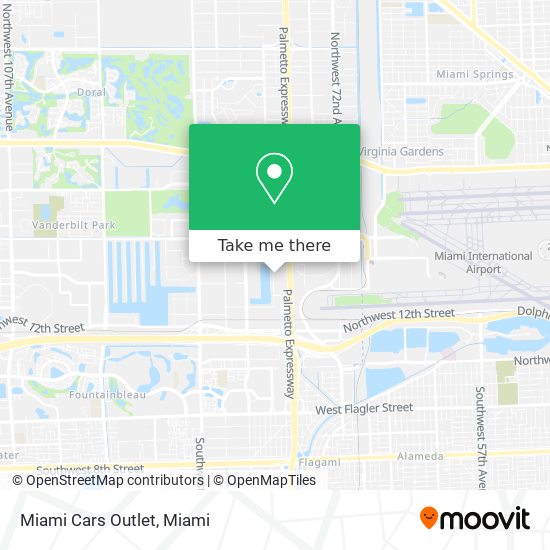 Mapa de Miami Cars Outlet
