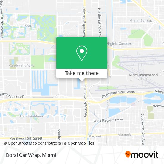 Mapa de Doral Car Wrap