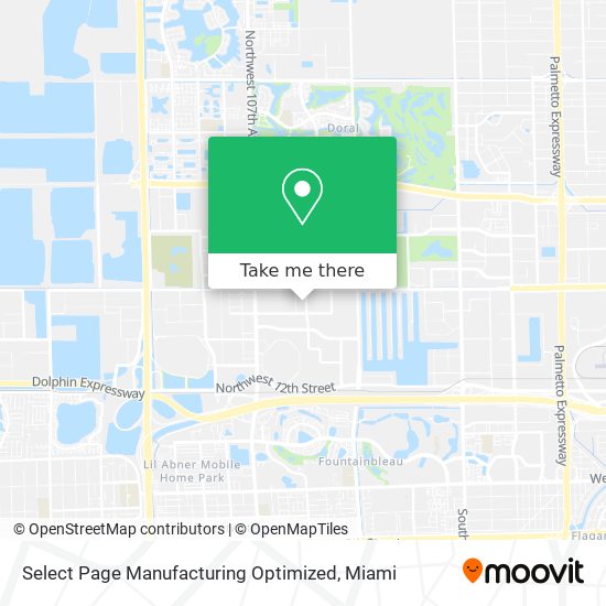 Select Page Manufacturing Optimized map