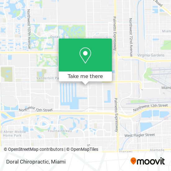 Doral Chiropractic map