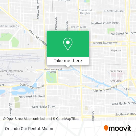 Orlando Car Rental map