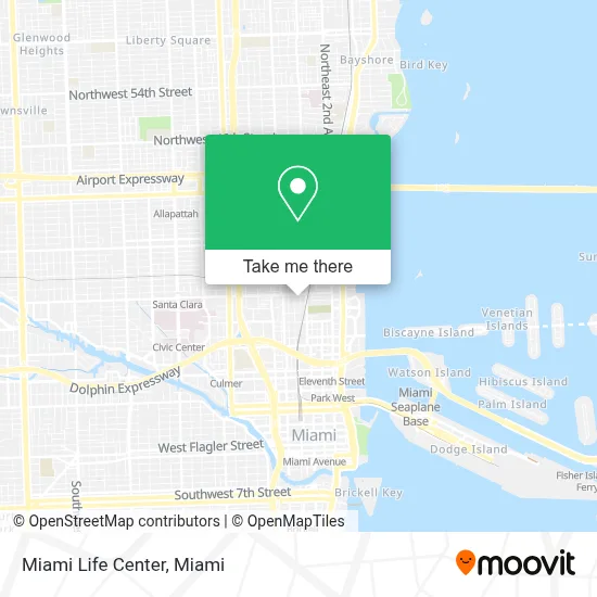 Miami Life Center map