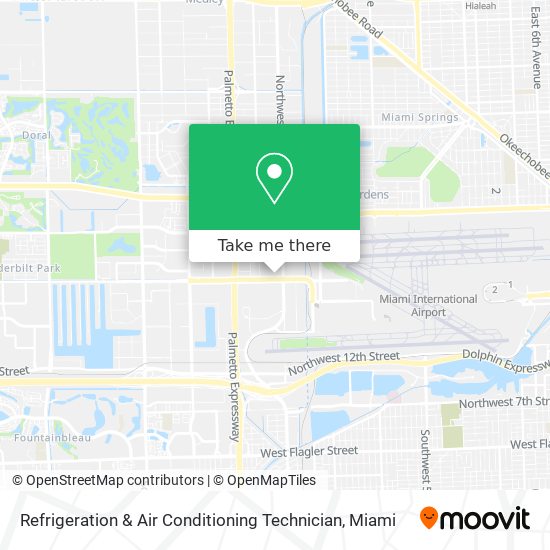 Mapa de Refrigeration & Air Conditioning Technician