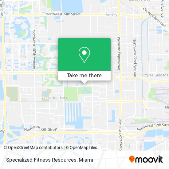 Specialized Fitness Resources map