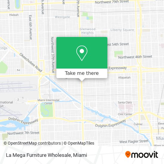 La Mega Furniture Wholesale map