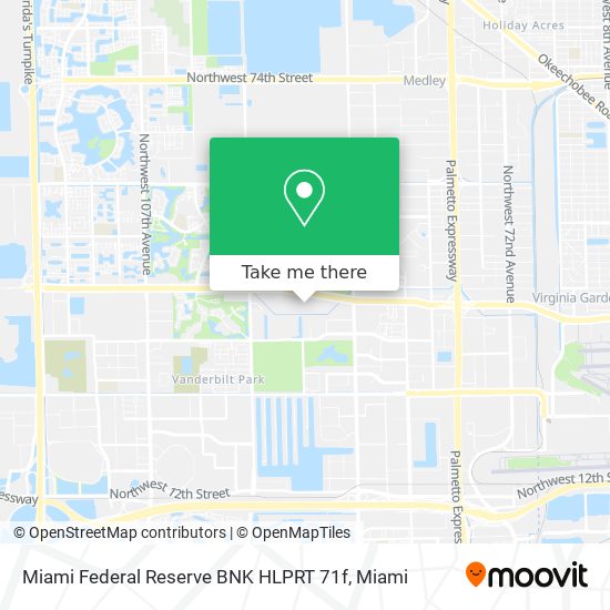 Mapa de Miami Federal Reserve BNK HLPRT 71f