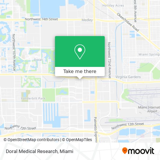 Mapa de Doral Medical Research