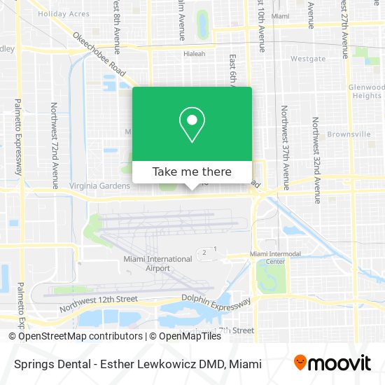 Springs Dental - Esther Lewkowicz DMD map