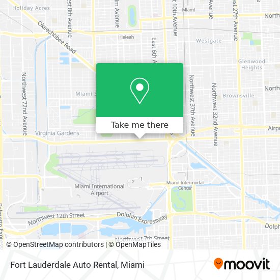 Mapa de Fort Lauderdale Auto Rental