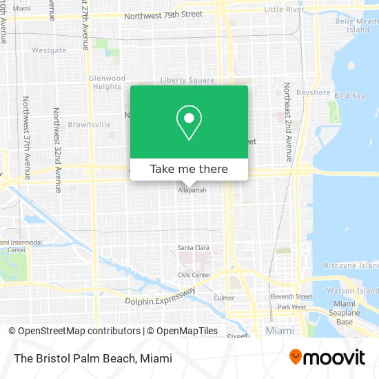 The Bristol Palm Beach map