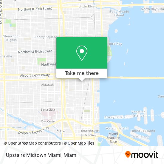 Mapa de Upstairs Midtown Miami