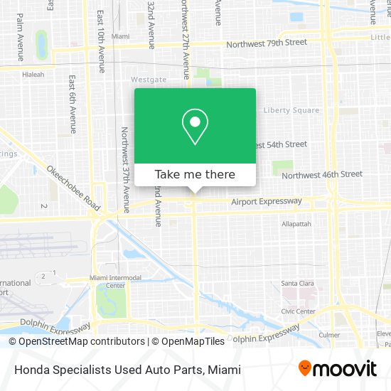 Honda Specialists Used Auto Parts map