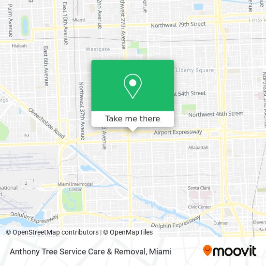 Anthony Tree Service Care & Removal map