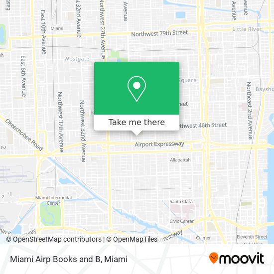 Miami Airp Books and B map