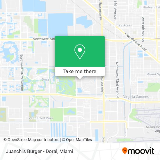 Juanchi's Burger - Doral map